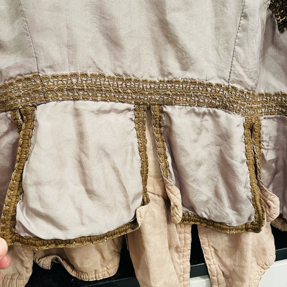 SOLD ‼️ Magnolia Pearl Silk Monique Jacket Moon dust NWT. - Picture 4 of 12